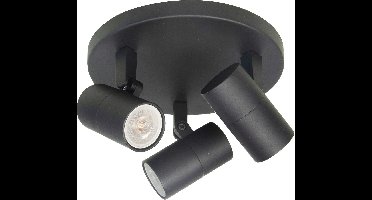 Spot Picollo 3 lichts Ø 17 cm incl mini GU10 zwart