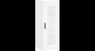 vidaXL - Wandkast - 34,5x34x90 - cm - wit