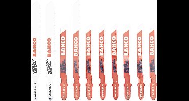 Bahco 91-METAL-10P Decoupeerzaagbladenset voor metaal, 10-delig 1 set(s)