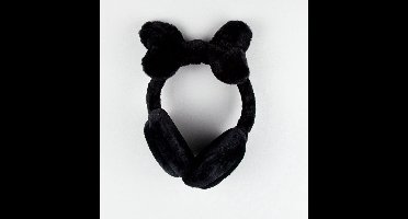 New Age Devi - Oorwarmers {met Strik} - {Zwart}