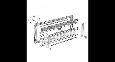 Dometic S4 Bevestingsset binnenkader crème/ Wit