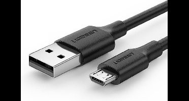MICRO USB KABEL UGREEN QC 3.0 2.4A 0.25M (ZWART)
