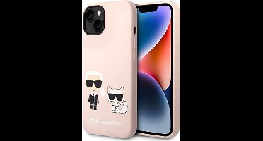 KARL LAGERFELD KLHMP14SSSKCI Hulle fur iPhone 14 6,1" hardcase Light pink Silico