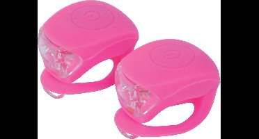Dresco Siliconen Roze Fietsverlichting