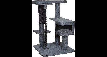 Ebi - Krabpaal - Kat - Krabpaal Hekla 85x85x125cm Antraciet - 1st