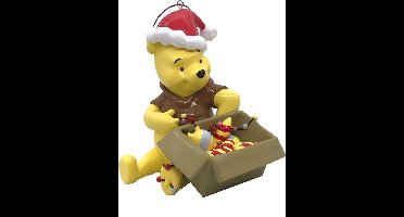 Kurt S. Adler kunststof kerstbal - disney winnie de poeh 10.5cm multi 1 stuks