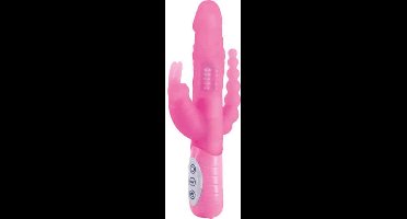 Seven Creations - E Rabbit Slimine Triple Play - Vibrators Double Roze