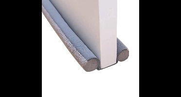 Niceey Dubbele Tochtstopper - Tochtstrips voor Deuren - Tochtrol - Tochthond - Aanpasbaar - Tochtstrip - Grijs