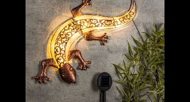 Hi LED Solar Gecko Wandlamp - 69x36x3 cm