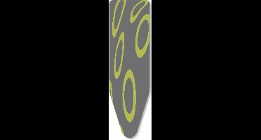 Mouwplankovertrek 3 Laags, 59 x 21 cm. Grijs met Fluo Groen