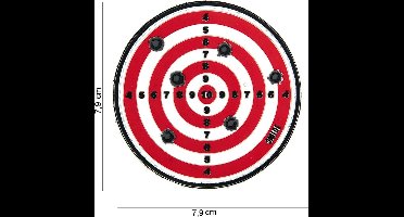 101 Inc Embleem 3D Pvc Target Rood  14037