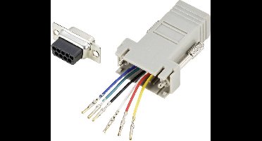 TRU COMPONENTS D-sub adapter D-sub stekker 9-polig - RJ12-bus 1 stuk(s)