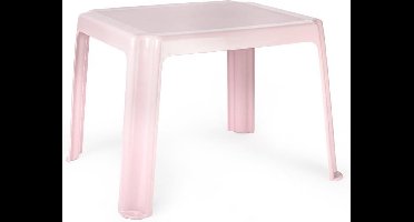 Plasticforte Kindertafel - kunststof - oud roze - 55 x 66 x 43 cm - camping - tuin - tafeltje