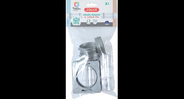 Zolux Basisset Panas Tubes - Dierenverblijf - Ø8.3x22.3 cm Grijs Transparant