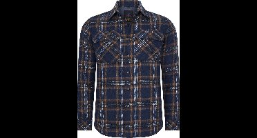 Mario Russo Overshirt - Overhemd Heren - Vest - 100% Katoen - M - Navy