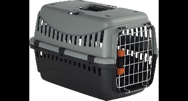 Duvoplus - Reisbench - Hond - Bracco Eco Travel Box 3 60x40x38,5cm - Max. 10-12kg Grijs/groen - 1st