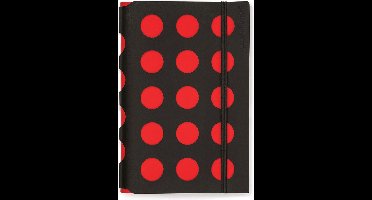 Vacavaliente - Notitieboek A5 Multi Dots - Gerecycled Leer - Rood