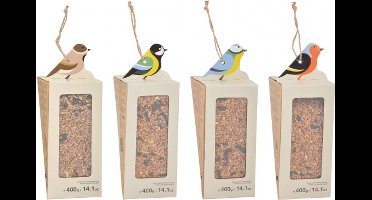 Buiten vogelvoer mix 4x 400 gram - voedersilo strooivoer