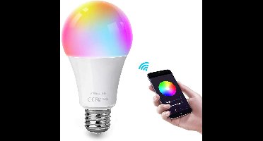 Spectrum - Voordeelpak 10 stuks - E27 WiFi LED Lamp - 9W vervangt 85W - RGB+CCT alle lichtkleuren - Bediening met de App