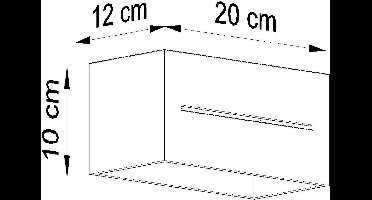 Sollux Lighting Wandlamp Lobo - 10x20x12cm - G9 - wit - aluminium