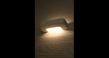 Sollux Lighting Wandlamp Magnet - 7.5x36x15cm - E27 - wit - keramiek