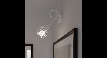 Sollux Lighting Plafondlamp Beluci - 19x48x17cm - E14 - wit - staal