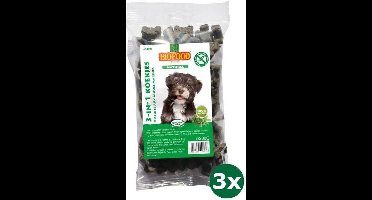 3x200 gr Biofood 3 in 1 hondenmineralenkoekjes kruiden