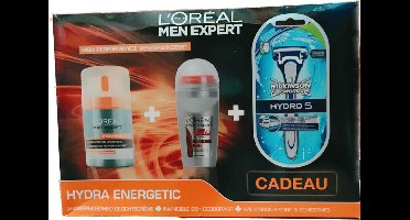 L'Oréal Paris Men Expert + Wilkinson Scheermes - 3 delig - Geschenkset