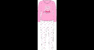 Peppa Pig sterren pyjama coral fleece roze maat 92/98