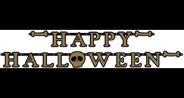 Letterslinger Halloween Skull (210 cm) - Halloween - Halloween Decoratie - Halloween Versiering