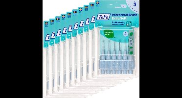 10x TePe Ragers Extra Zacht 0,6 mm Lichtblauw 6 stuks