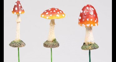 Paddenstoel op stok 7cm