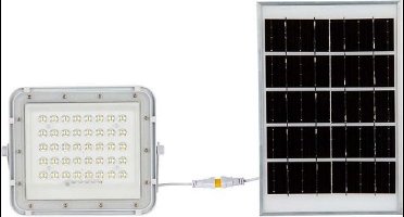 V-TAC VT-40W-W LED Solar Schijnwerper 6W 400lm 4000K IP65 Buitenlamp Tuin Verlichting