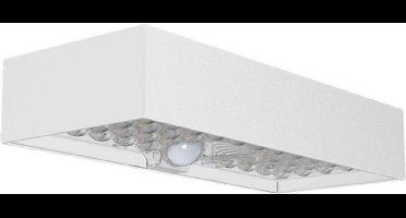 V-TAC VT-406S-W Sensor Solar Wandlamp - IP65 Waterdicht - Witte behuizing - 900 Lumen - 4000K