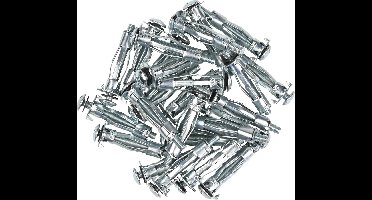 Holle wand Ankers m4 32 MM 25 Stuks | Voor het Bevestigen aan Holle Wanden | Muurplug geschikt voor Wanddiktes van 7mm tot 14mm | Hollewandplug