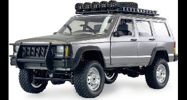 Amewi JC-X12 Scale Zilver Brushed 1:12 RC auto Elektro Terreinwagen 4WD RTR 2,4 GHz Incl. accu en lader