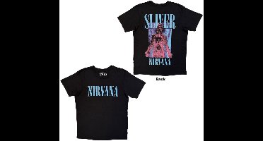 Nirvana - Silver Heren Tshirt - L - Zwart