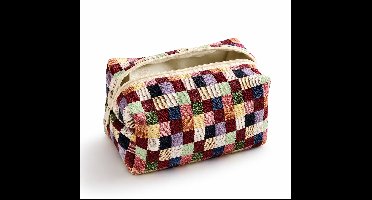 Creative Retro Multi-Color Pillow Make-Up Tas– Women's Travel Essentials - Reistas