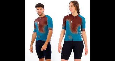 Santini Aura Korte Mouw Wielertrui Veelkleurig S