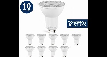 Voordeelpack 10x Integral GU10 LED Lamp 5.7W 660lm 4000K Dimbaar 36° Koelwit | GU10 | Koel Wit | 5.7 watt | 25.000 Branduren
