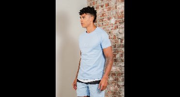 Hugo Boss T-shirts rn slim fit - light pastel blue