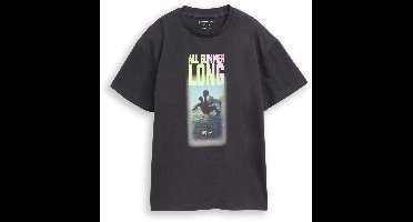 Tom Tailor - T-shirt met fotoprint - Maat 128 - coal grey