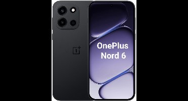 OnePlus Nord 6 - 5G Smartphone - 12GB+512GB - 6.78" 165Hz AMOLED - 7500mAh - IP69K - Obsidian Black (Zwart)