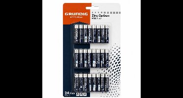 Grundig Zink AAA Batterijen - 24 Stuks