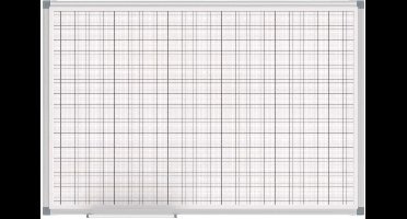 MAULstandard Whiteboard 60 x 90 cm - raster 20 x 20 cm - wit - metaal - 1 stuk - MAUL