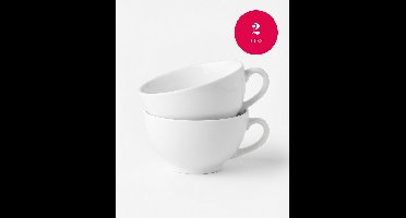 vtwonen - Kommen met Oor - Porselein - Wit - 15,5 cm - Set van 2