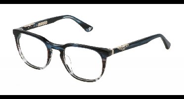 Police VPLL70 Blu/grigio striato 50/21/145 MAN Brilmonturen