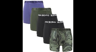 Björn Borg heren sports 5P microfiber boxers basic print multi III