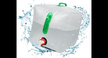Opvouwbare Waterbus, Waterkraanbus: Verpakking Van 1, 20 L, Opvouwbare Waterzak, Draagbare Watercontainer, Drinkwaterzak Met Kraan Voor Kamperen in De Buitenlucht, Picknicken, Klimmen, Wandelen, Noodgevallen