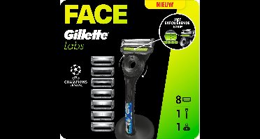 GilletteLabs Houder + 8 Scheermesjes - UEFA Champions League Special Edition